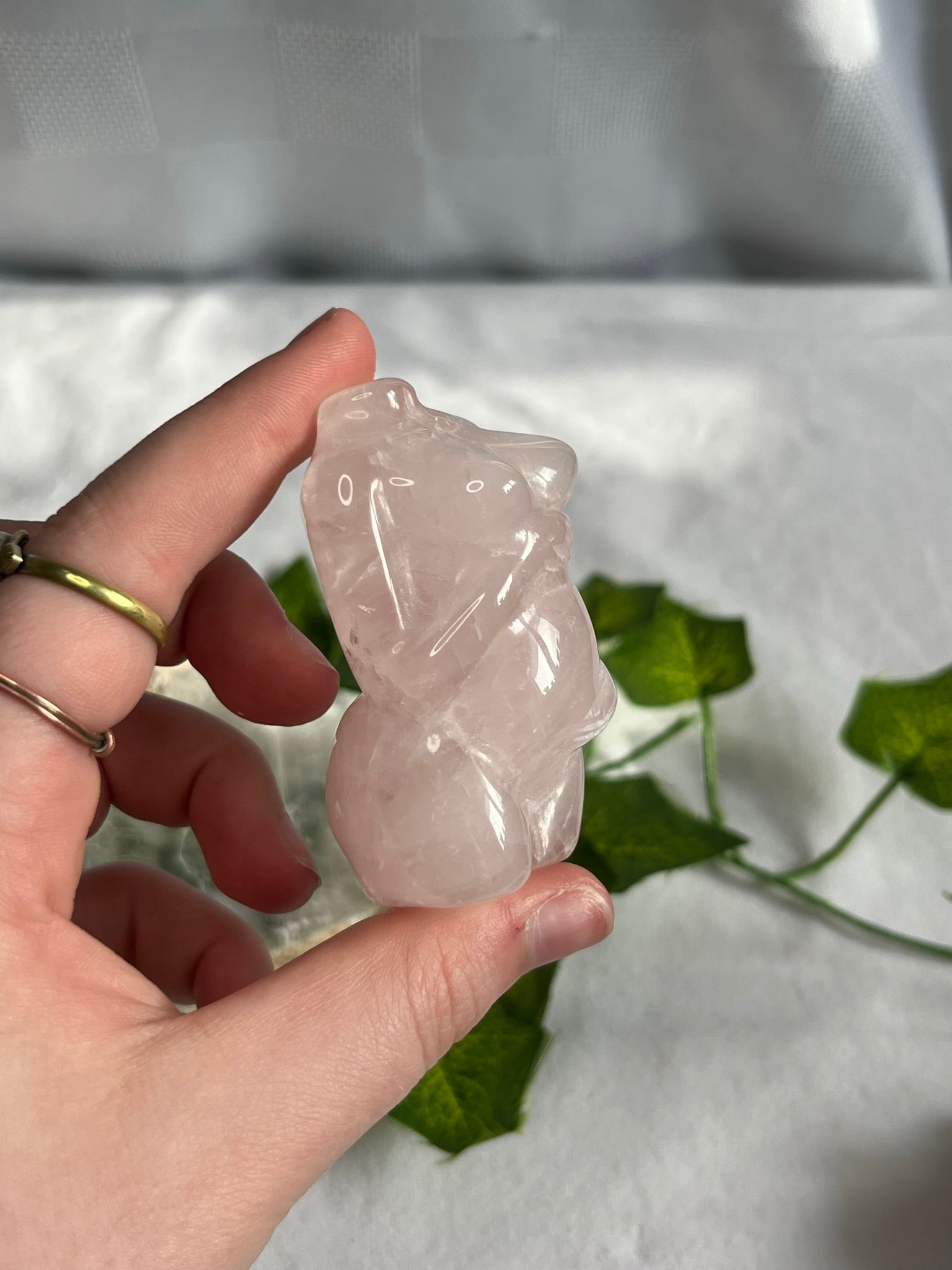 Rose quartz cheapest pregnant goddess body